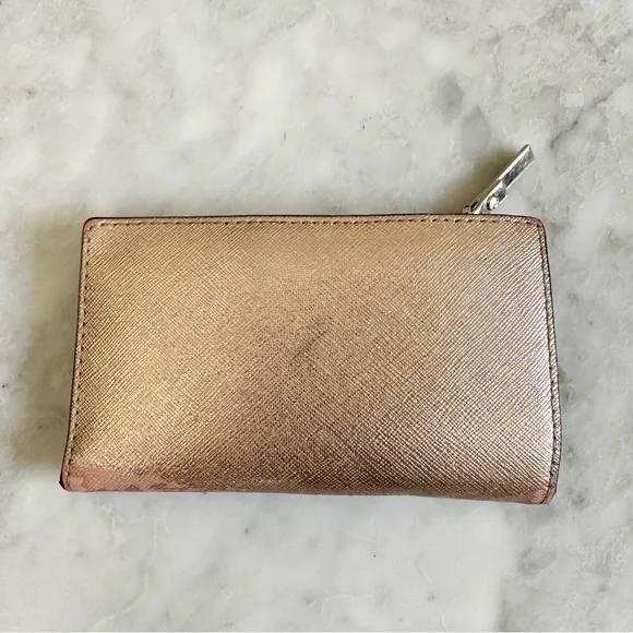 Kate Spade Spencer Metallic Small Slim Bifold Wallet - Picture 2 of 6